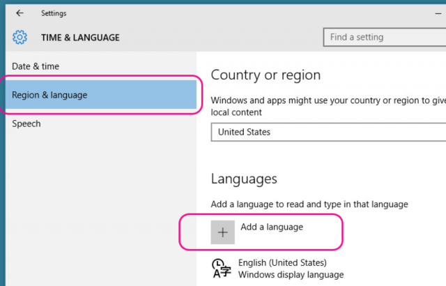 Microsoft IME - add language