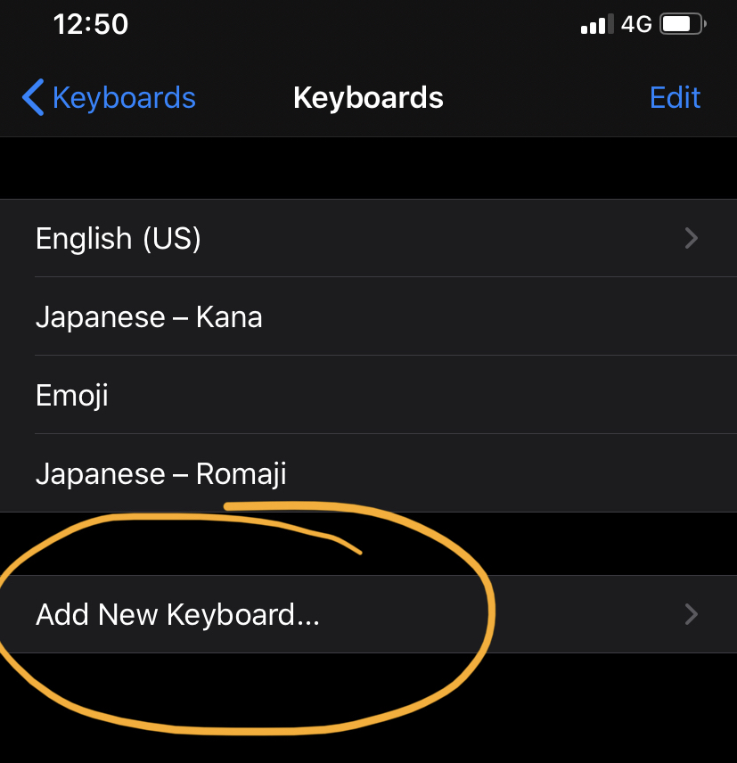 type japanese iphone - keyboard settings