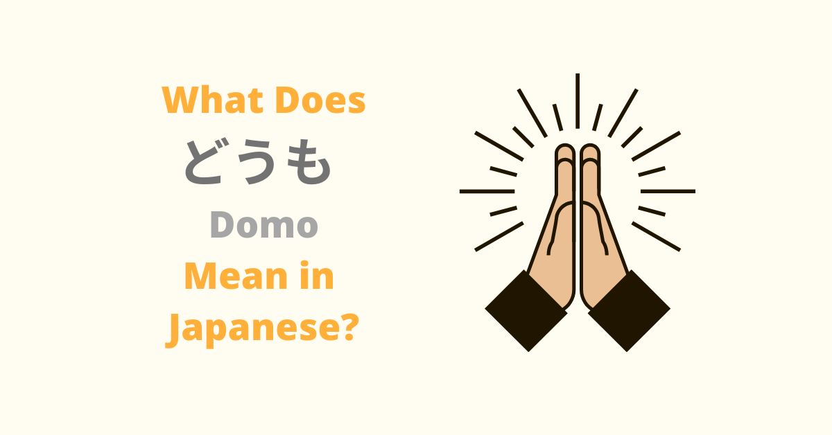 What Does Domo Mean In Japanese Slang