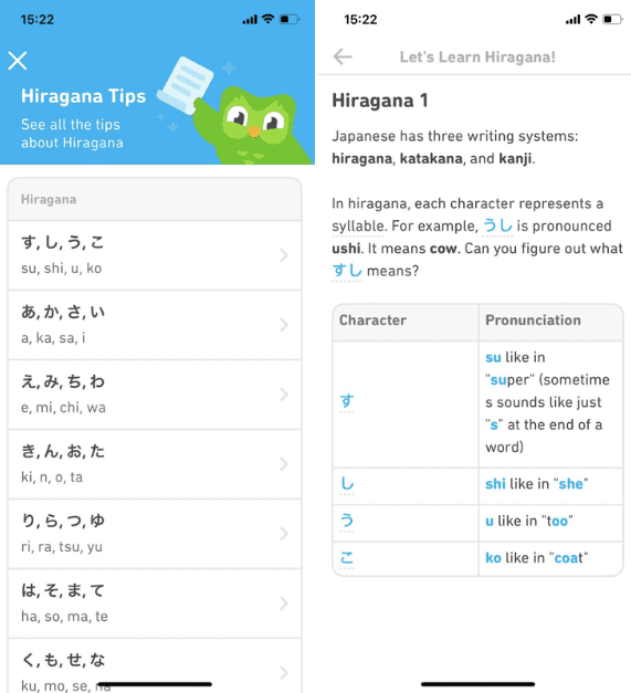 review on duolingo for learning japanese