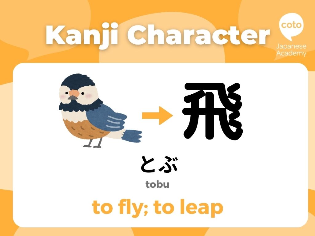 Unique and Easy Kanji 飛 (とぶ; tobu): Fly