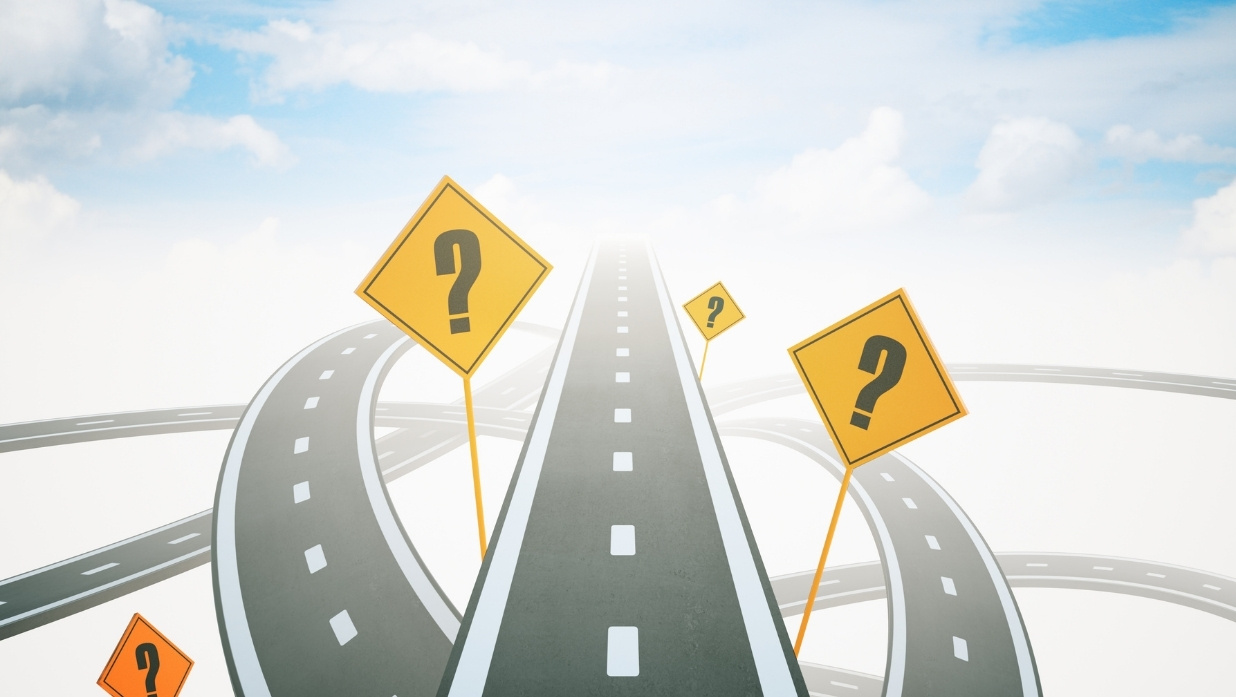 Many roads and unsure what the signs may say for directions.