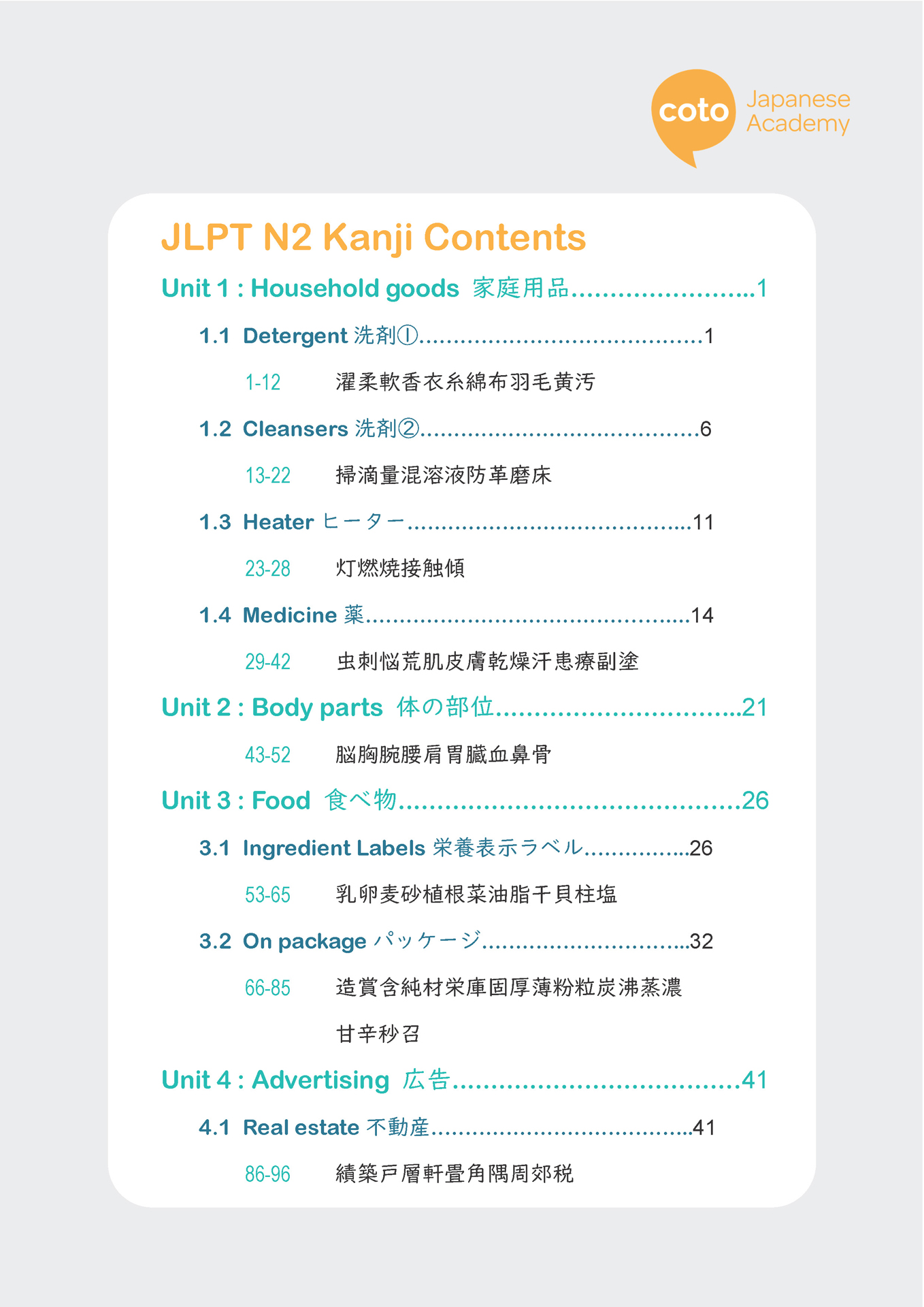 Jlpt N2 Kanji Writing Workbook Worksheets E Book Coto Courses