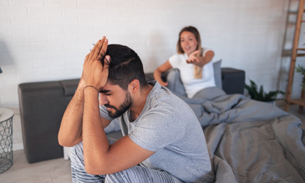 Image of a couple of breaking up due to personal differences