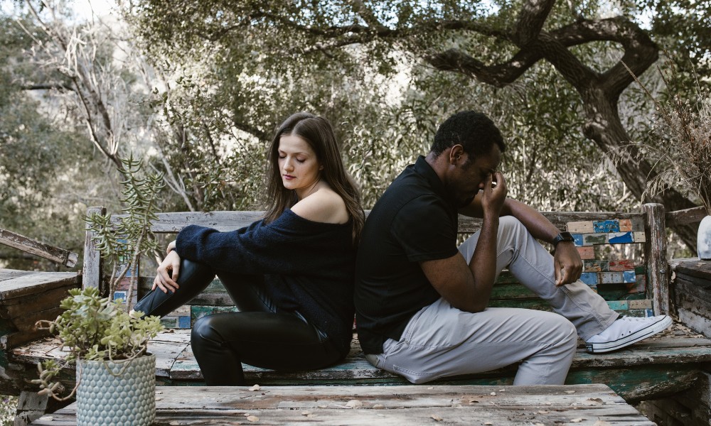 couple breaking up civilly