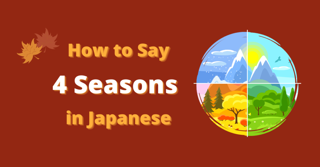 How to talk about the seasons in Japanese - Winter, Spring, Summer, Fall