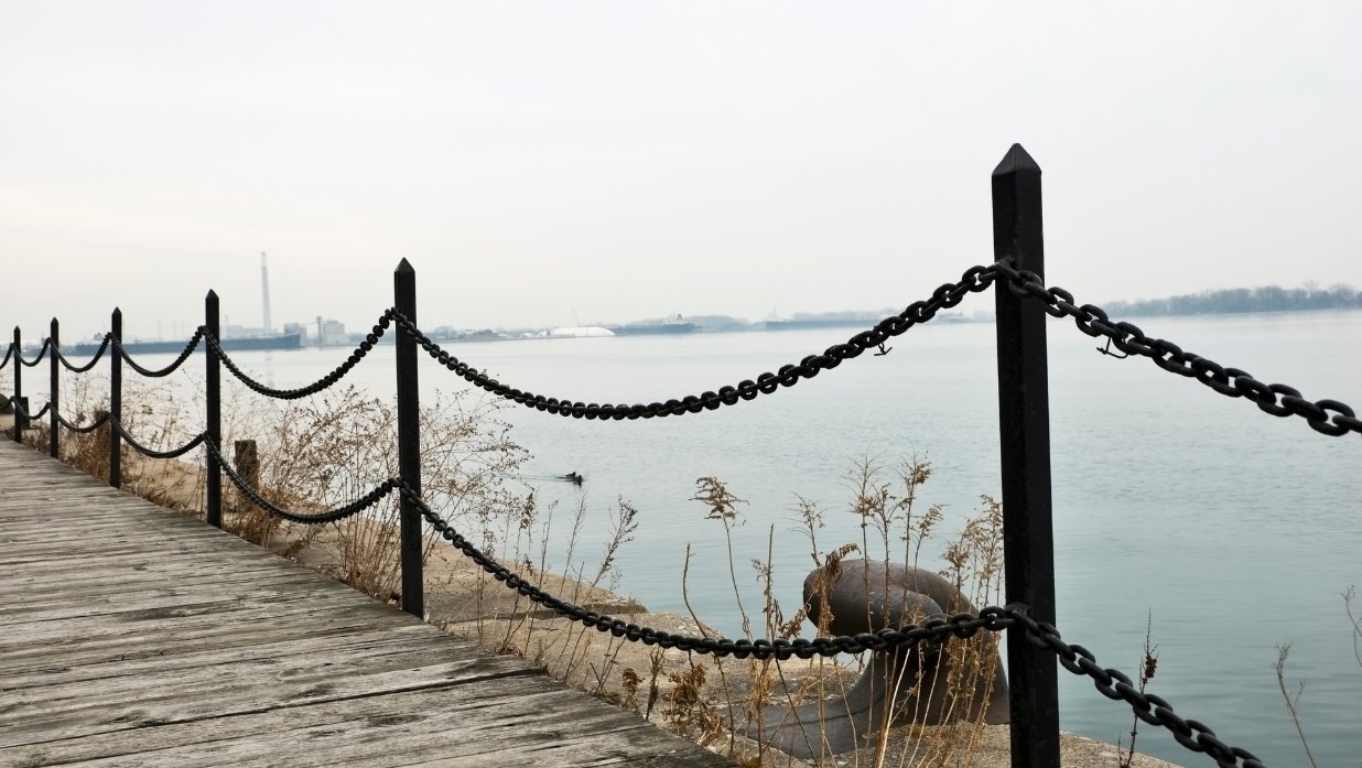 railing by water