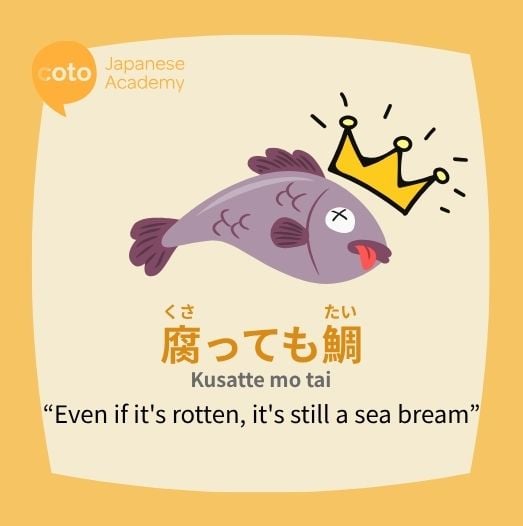 rotten fish wearing crown