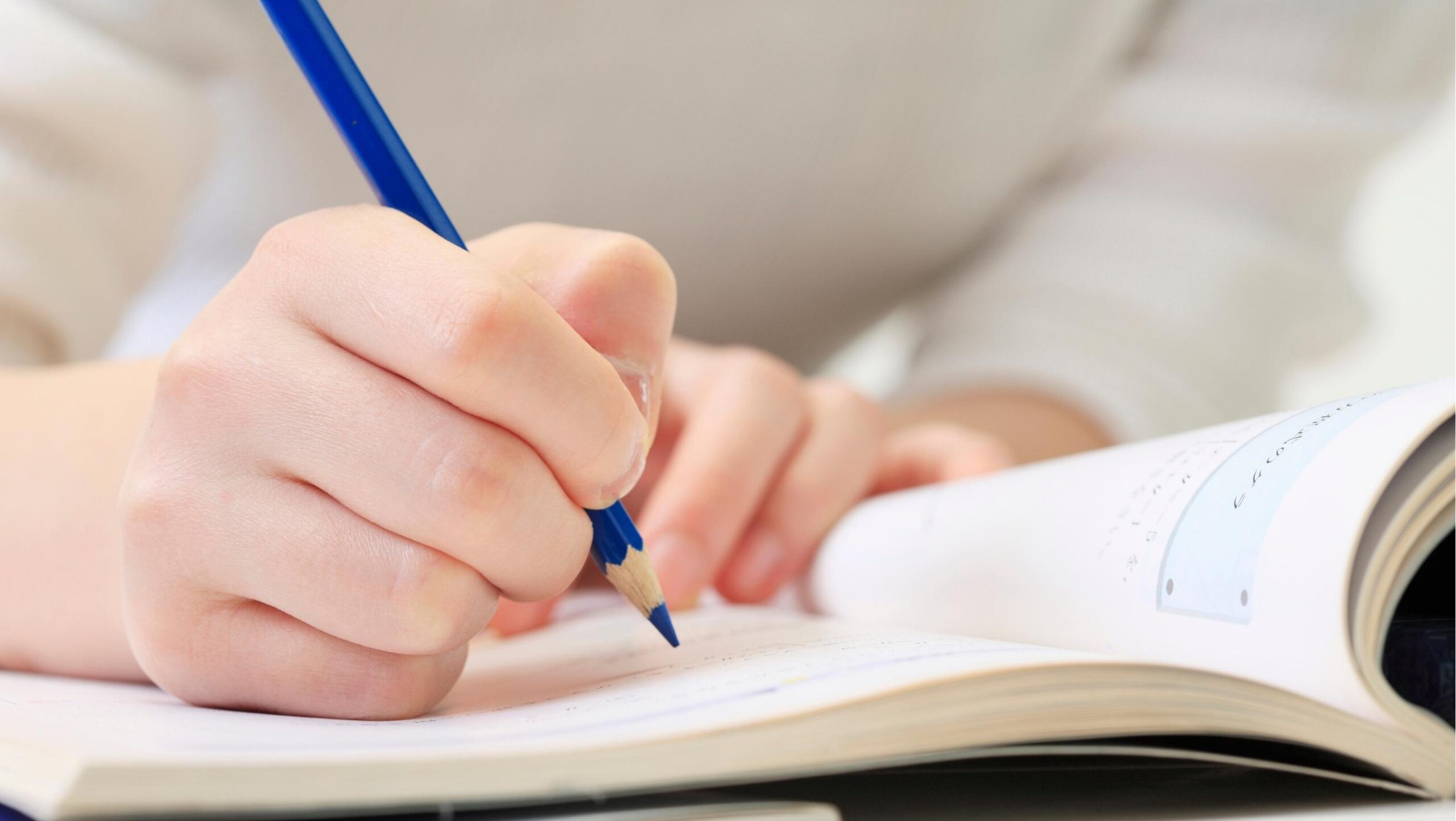 person studying hiragana