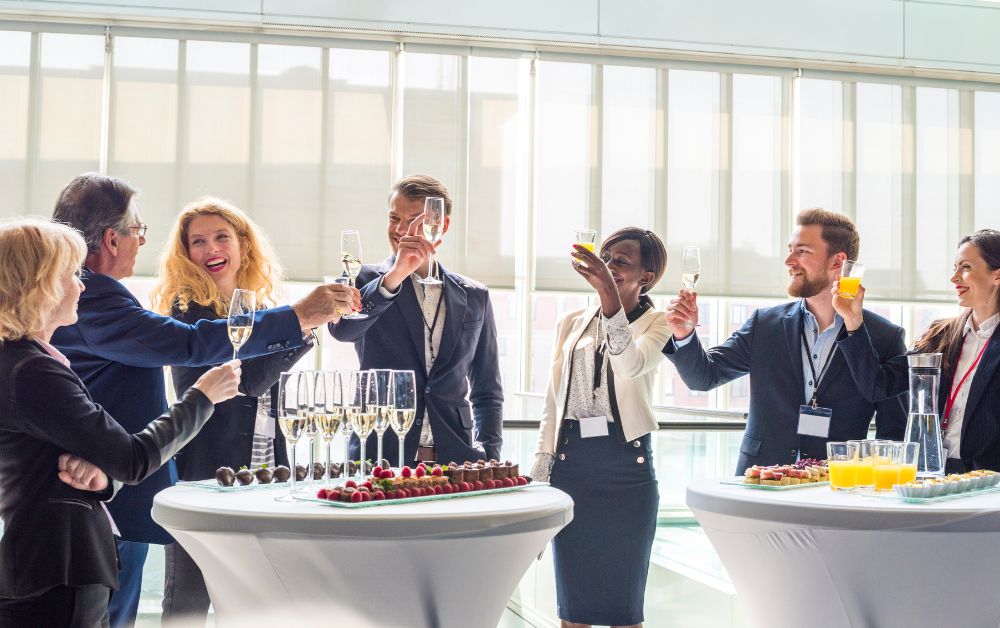 japanese people networking at work