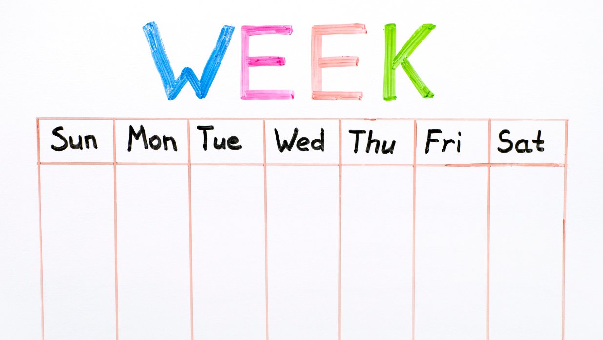 days of the week in japanese