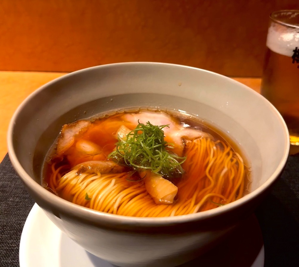 Shoyu chuka soba or soy sauce based ramen