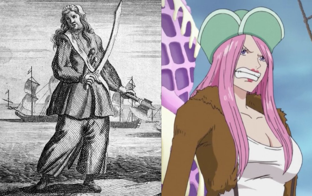 Image showing both the One Piece character Jewelry Bonney and Anne Bonney