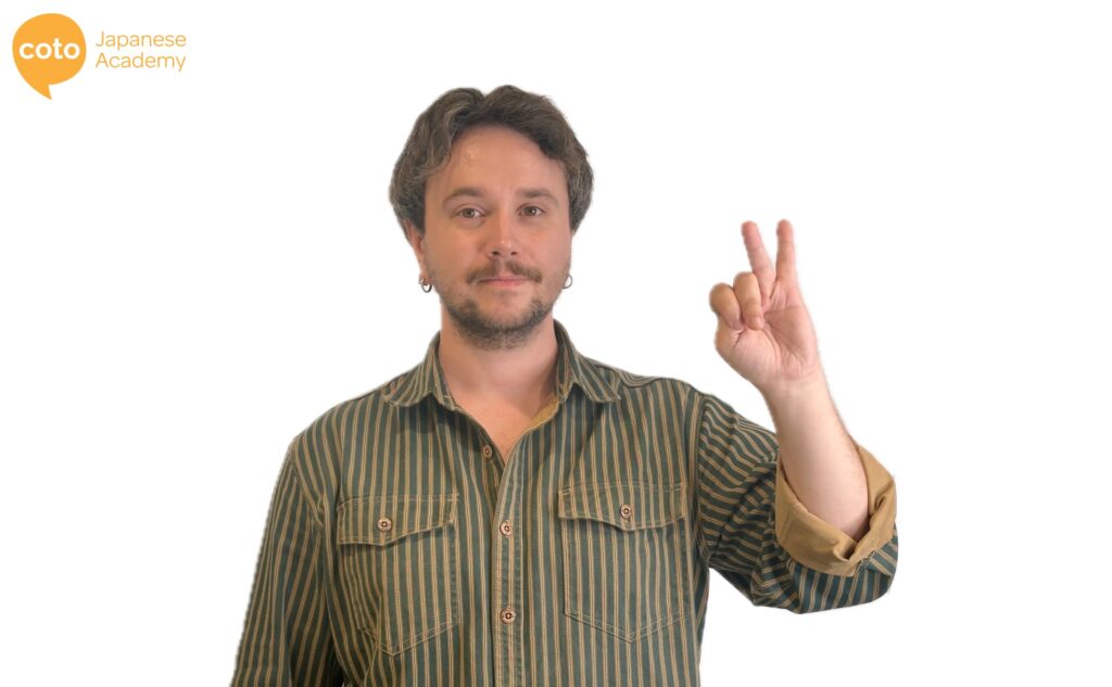 counting  with finger in japanese